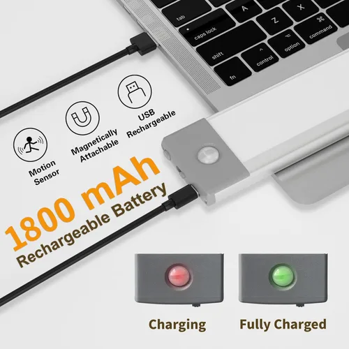 Miniatura 4 de LEPOTEC 30 Luces LED Debajo del Mostrador para Armarios, Luz LED para Gabinetes con Sensor de Movimiento, Luz de Despensa Operada con Batería