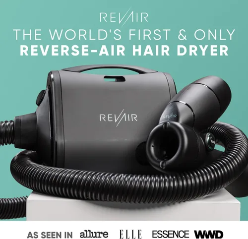 Miniatura 7 de REVAIR - Secador de pelo con reverso de aire - Secador de pelo innovador de secado rápido para cabello rizado, ondulado y liso - Revolucionario