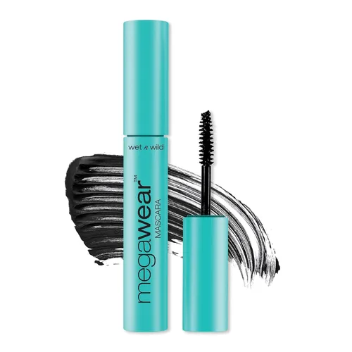 wet n wild Mejora y define el rímel Megawear, fórmula voluminizadora de gel suave que promueve pestañas completas y saludables, enriquecidas con