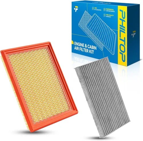 Miniatura 23 de PHILTOP Juego de filtros de aire para motor y cabina, compatible con Nissan Pathfinder, Murano, Maxima, Altima, INFINITI QX60, JX35, reemplazo