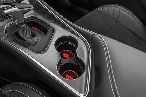 Miniatura 2 de Auprite Alfombrillas antipolvo para accesorios Dodge Challenger 2015 2016 2017 2018 2019 2020 2021 2022 2023, se adapta a la medida forros de Rojo
