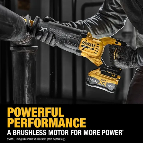 Miniatura 6 de DEWALT Kit de sierra recíproca inalámbrica XR de 20 V MAX XR POWERPACK con batería y cargador incluidos (DCS384WW1)