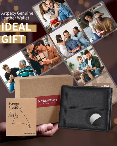 Miniatura 6 de Cartera con soporte AirTag, Negro -, Moderno