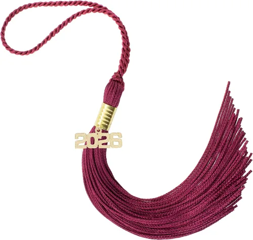 Miniatura 90 de Borla de graduación Aqua 2022, todos los colores escolares disponibles, fabricada en Estados Unidos