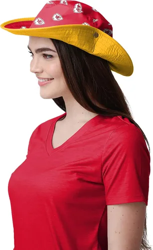 Miniatura 4 de FOCO - Sombrero deportivo para mujer, con logotipo de equipo de la NFL, para exteriores, para el sol Mini impresión híbrida
