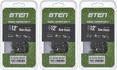 Miniatura 31 de 8TEN Cadena de motosierra semi cincel de 6 pulgadas .050 1/4 42 DL para Worx WG320 Black & Decker LLP120 (paquete de 3)