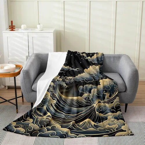 Miniatura 10 de Erosebridal Sketch Tree Flannel Blanket 40x50 Inch Vintage Farmhouse Fleece Blanket Grey Minimalist Mid Century Fuzzy Plush Throw French Country