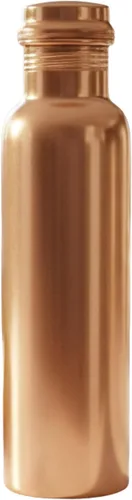 Miniatura 7 de Botella de agua de cobre puro de 34 onzas, recipiente ayurvédico auténtico para apoyo inmunológico y bienestar, ecológica, sin BPA, 100% cobre