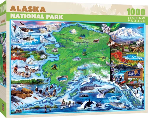 Miniatura 20 de MasterPieces National Parks Maps - Rompecabezas de 1000 piezas para adultos, familia o jóvenes - Parques Nacionales de Estados Unidos por Anderson