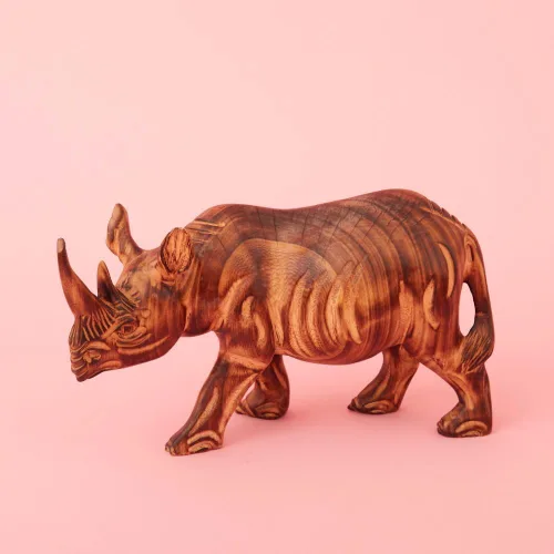 Miniatura 8 de Estatua Alta de Jirafa de Madera, Estatuas, Figurillas de Animales, Acentos de Decoración del Hogar, Sala de Estar, Oficina, Escritorio, Mesa