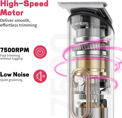 Miniatura 4 de PRITECH Recortadora de pelo Pubic para mujer, recortadora de bikini recargable para mujer, cabello púbico, uso húmedo y seco, afeitadora eléctrica