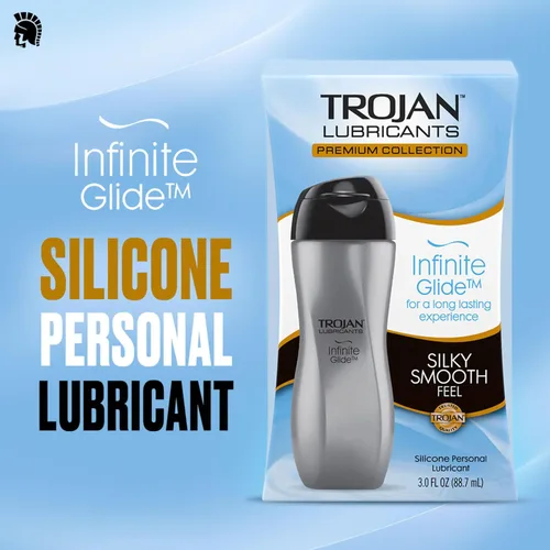 Miniatura 2 de Lubricante personal Trojan Infinite Glide, lubricante personal de silicona, 3 fl oz