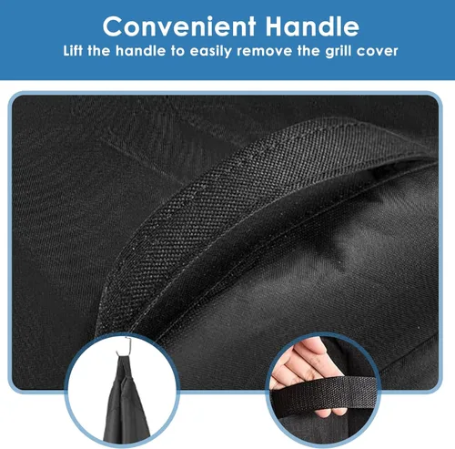 Miniatura 7 de Funda para parrilla Monument Grills Mesa 400M y Mesa 300, 53 pulgadas para 35000, 36000, resistente e impermeable, cubierta de barbacoa al aire libre