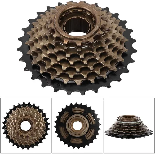 Miniatura 2 de Casete de rueda libre de la bicicleta de 6 velocidades 14T-28T, accesorio del reemplazo de la bici del casete de los dientes de la velocidad