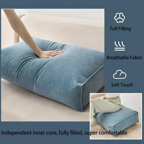 Miniatura 2 de Almohadas de cabecero, almohada de lectura gris, almohada para cabecero, respaldo de cama, cojín de espalda, cojín de posicionamiento de cintura
