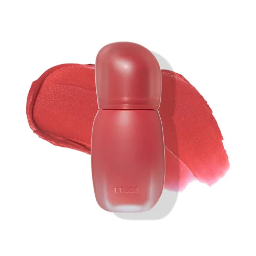 Miniatura 42 de Labial líquido pigmentado Etude, color #01 rosa análogo (4g), de larga duración, resistente al agua, con un ligero acabado mate, cobertura total