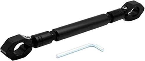 Barra de equilibrio de motocicleta, universal de 0.866 in de aleación de aluminio barra transversal manillar moto reforzar palanca Accesorios (negro)