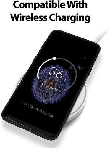 Miniatura 2 de GOOSPERY Funda de silicona líquida para Galaxy S9 Plus (2018) Silky-Soft Touch Full Body Protection Funda a prueba de golpes con forro de microfibra