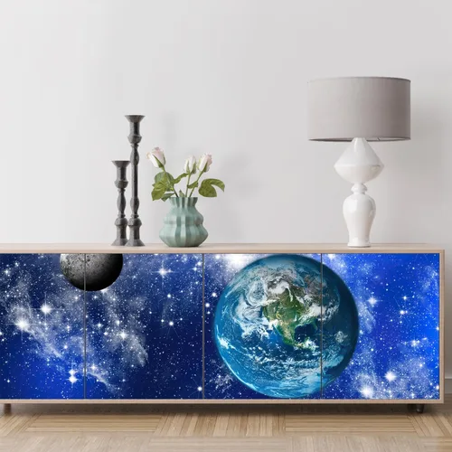 Miniatura 3 de SIGNFORD Mural de Pared Galaxia Papel Tapiz Removible Adhesivo de Pared para Dormitorio Sala de Estar - 66x96 pulgadas