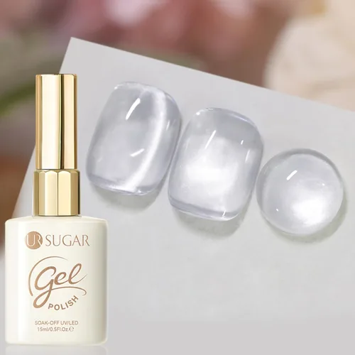 Miniatura 25 de UR SUGAR Crystal Cat - Esmalte de uñas de gel magnético para ojos, color gris, 0.5 onzas líquidas, esmalte de gel magnético iridiscente
