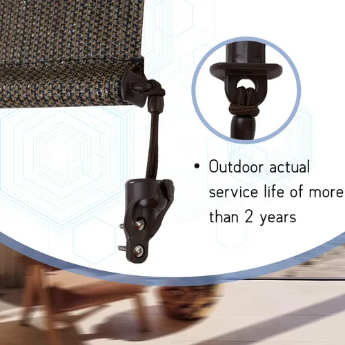 Miniatura 4 de Kit de sombreado solar y cubierta de extremo, resistente a la intemperie, adecuado para persianas enrollables Coolaroo al aire libre, persianas