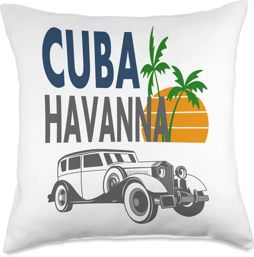 Miniatura 4 de Nach Havanna fahren Karibik T-Shirt Kuba Geschenk Havana T-Shirt Caribbean Cuba Holiday Vintage Car Idea de regalo, almohada, 16 x 16 pulgadas