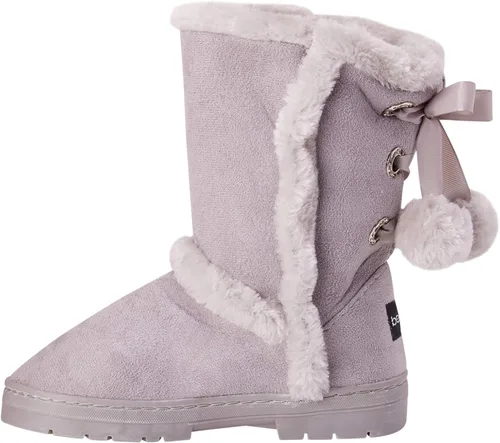 Miniatura 2 de bebe Girls Fur Trim Winter Boots with Back Lace Pom-Poms (ToddlerLittle GirlBig Girl)