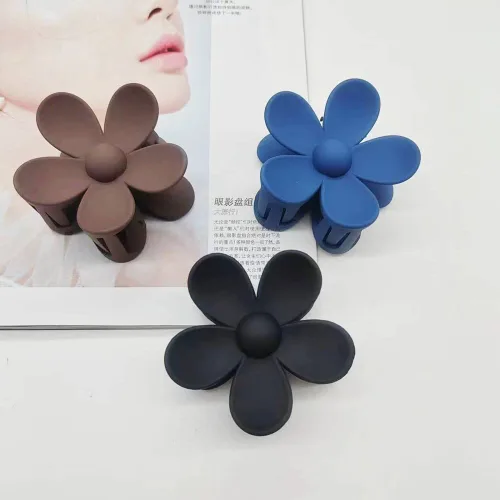 Miniatura 2 de Pinzas de garra de flores para el cabello Fuerte sujeción y pinzas antideslizantes para cabello grueso Pinzas grandes de margaritas Pinzas