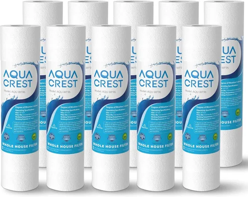 Miniatura 11 de AQUA CREST Cartucho de filtro de agua CTO CTO de 1 micrón, 2.5 x 10 pulgadas, repuesto para DuPont WFPFC8002, Culligan D-10A, CBC-10, GE FXWTC