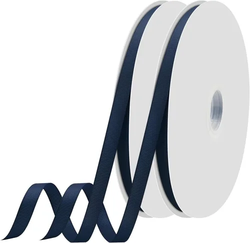 Miniatura 79 de Cinta blanca de grogrén de 1-1/2 pulgadas x 50 yardas para envolver regalos, muy adecuada para decoración de bodas, ramos, manualidades, costura