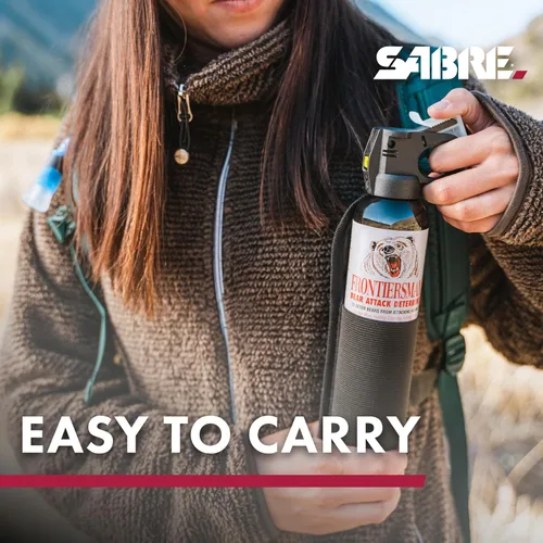 Miniatura 3 de Sabre Frontiersman Bear Spray Holster for 7.9 & 9.2 Oz. Canisters, Nylon Chest, Belt, Waist, & 3-in-1 Options Available, Adjustable Straps, Strong