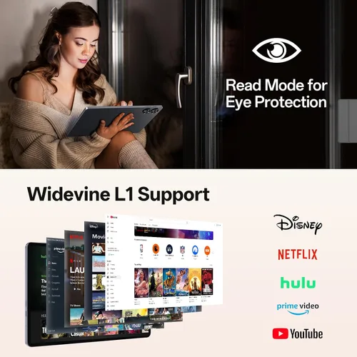 Miniatura 7 de Tablet Android 16, 2025 Actualizado Tablet Android de 11 pulgadas con teclado, 20GB+128GB+1TB de expansión, soporte de desbloqueo facial+Widevine L1