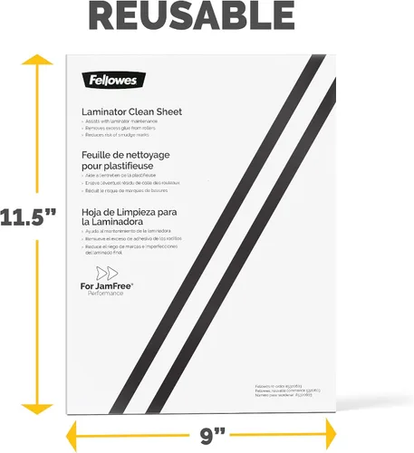 Miniatura 3 de Fellowes Hojas de limpieza laminadoras, paquete de 10, 8.5 x 11 pulgadas