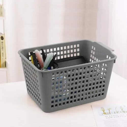 Miniatura 4 de Cesta de almacenamiento de plástico profundo, 6 paquetes