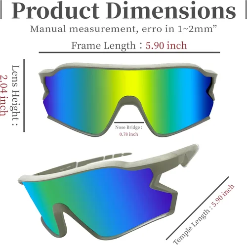 Miniatura 2 de POLARS DESIGN Gafas de sol fotocrómicas polarizadas para deportes al aire libre para hombres y mujeres TR90 marco protección UV para pesca correr