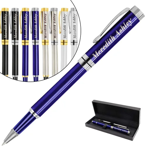 Miniatura 12 de Aolun Bolígrafos personalizados, bolígrafo grabado personalizado, perfecto para cumpleaños, negocios, fiestas con nombre, eslogan o logotipo, tinta