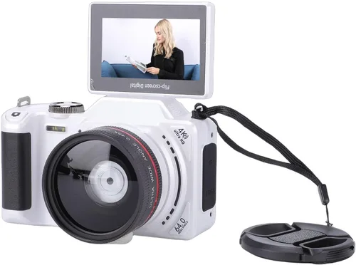 Miniatura 11 de EBTOOLS Cámara digital 4K, 64Mp, pantalla abatible de 3 pulgadas, rotación de 180, zoom digital 18X, enfoque automático, grabación de video, gran