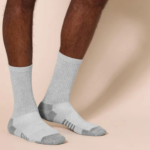 Miniatura 2 de Tienda Essentials Calcetines de algodón de alto rendimiento para hombre con control de humedad, atléticos, transpirables, 6 pares