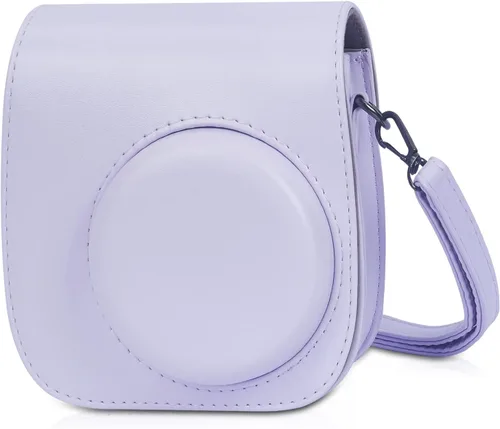 Miniatura 14 de Phetium Instant Mini 12 - Funda protectora para cámara compatible con Instax Mini 12 11, bolsa de piel sintética con bolsillo y correa de hombro