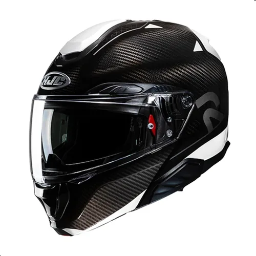 Miniatura 4 de Casco para motocicleta HJC RPHA 91 Carbon Noela con visor HJ-37 Pinlock, aprobado por DOT (MC1, X-Small)