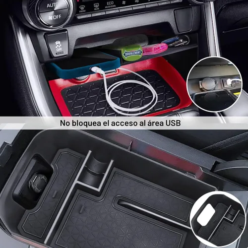 Miniatura 5 de DIAMOOKY Organizador de Consola Central Mejorado Compatible con Toyota RAV4 2025 2024 2023 2022 2021 2020 2019 Accesorios Interiores, Bandeja