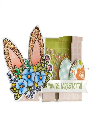 Miniatura 3 de Happy Spring - Juego de sellos y troqueles de silicona transparente para hacer tarjetas, plantillas de corte para álbumes de recortes, álbum