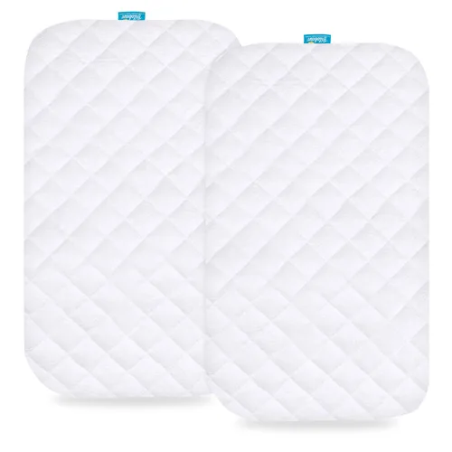 Miniatura 6 de Protector de colchón y sábanas de moisés impermeables para Maxi-COSI Iora/Swift ligero portátil, sábanas 100% algodón de punto jersey, paquete de 2