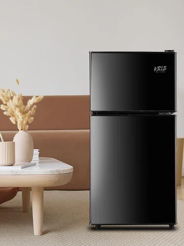Miniatura 5 de KRIB BLING - Refrigerador con congelador, mini refrigerador de 3.5 pies cúbicos, Lock Fresh, termostato ajustable de 7 niveles para dormitorio, bar