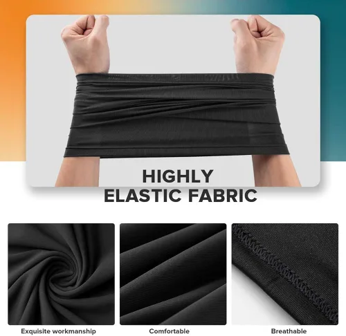 Miniatura 3 de Paquete de 2 polainas para el cuello, cubrebocas, reutilizables, tubo, protección UV, pasamontañas, deportes al aire libre para hombres y mujeres