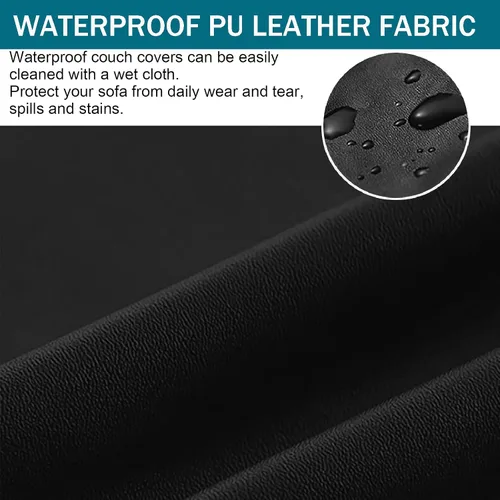 Miniatura 4 de Fundas de cojín para asiento de sofá, impermeables, fundas de cojín elásticas para sofá, protector de muebles con parte inferior elástica, fundas