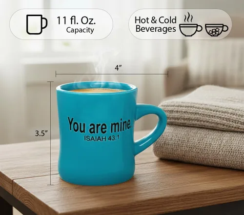 Miniatura 3 de The Chosen: You Are Mine Taza - 11 onzas - Azul verdoso Eres mío