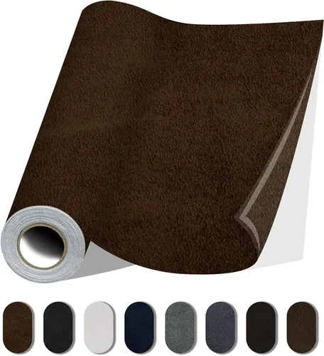 Miniatura 25 de Parches de Reparación de Tela, Cinta de Reparación de Lino Autoadhesiva Duradera de 17X79 Pulgadas, Parches de Tela DIY de Gran Tamaño para Sofá