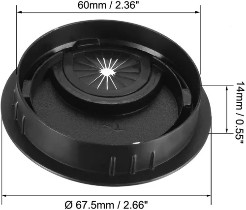 Miniatura 2 de uxcell Cubierta de agujero para cable, 2.4 pulgadas/2.362 in, aleación de zinc, para cable de escritorio, ojales para oficina, PC, organizador