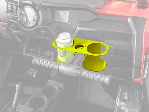 Miniatura 7 de SuperATV Portavasos negro para Polaris RZR 570/800 / 900 / XP Turbo/XP 1000 (ver ajuste) Se adapta a contenedores de 3.25 pulgadas de diámetro